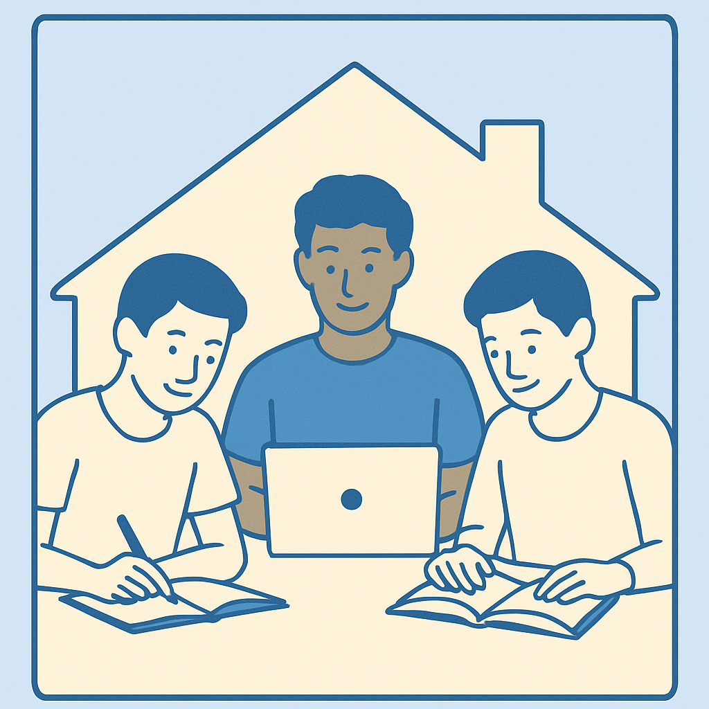 Roommates Studying